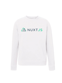 NuxtJS Sweatshirt White